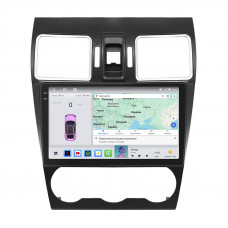 Штатная магнитола Lesko для Subaru Forester IV 2012-2015 экран 9" 4/64 QLED CarPlay 4G Wi-Fi GPS 360 Prime
