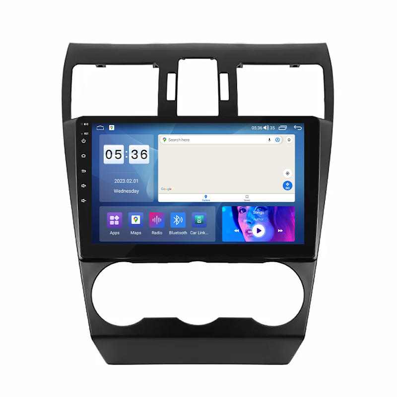 Штатная магнитола Lesko для Subaru Forester IV Рестайлинг 2015-2016 экран 9" 2/32Gb CarPlay 4G Wi-Fi GPS Prime