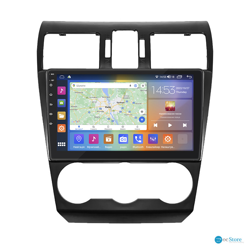 Штатная магнитола Lesko для Subaru Impreza IV 2011-2015 экран 9" 2/32Gb CarPlay 4G Wi-Fi GPS Prime