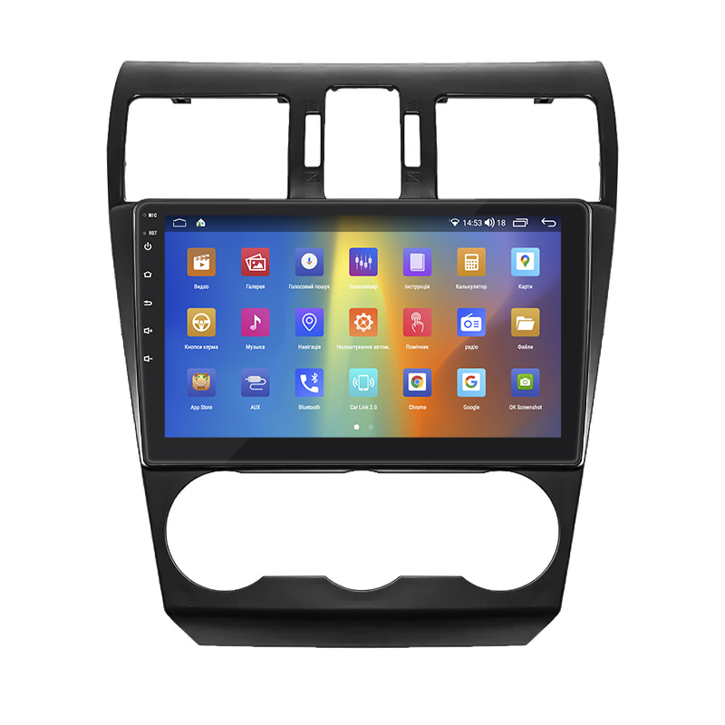 Штатная магнитола Lesko для Subaru Impreza IV 2011-2015 экран 9" 2/32Gb CarPlay 4G Wi-Fi GPS Prime