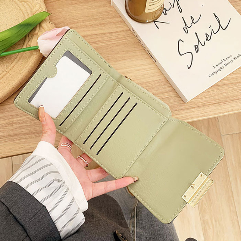 Женский кошелек EASTERN STAR C319-2B для купюр и карт на молнии с застёжкой повседневный Light Green