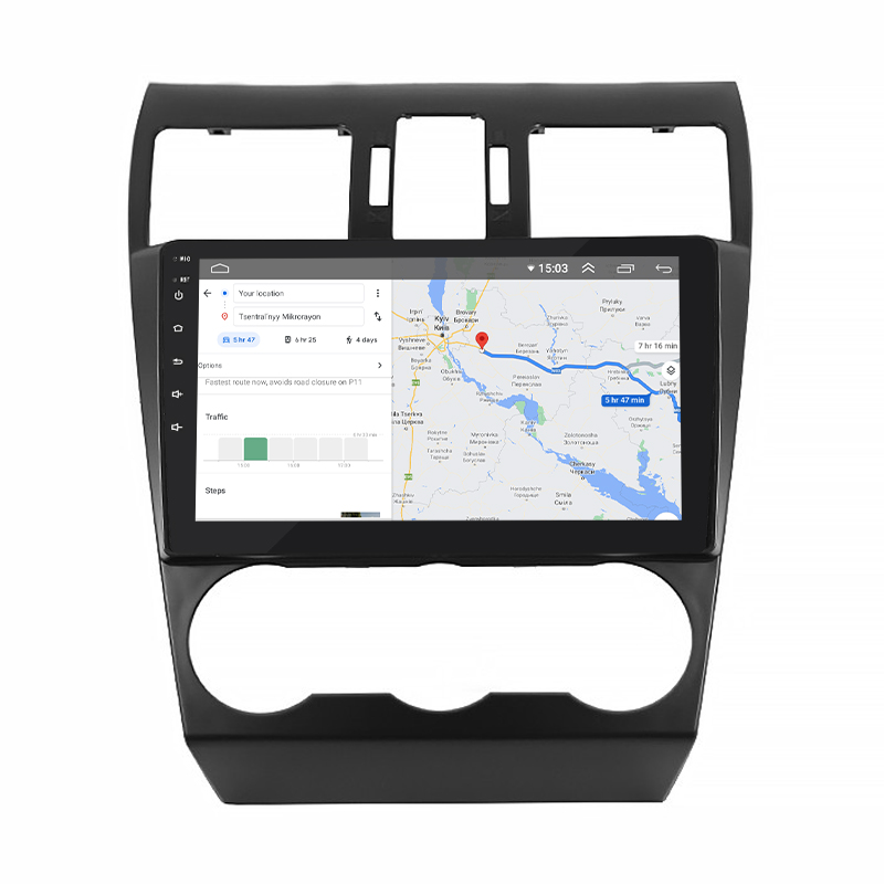 Штатная магнитола Lesko для Subaru Impreza IV Рестайлинг 2014-2016 экран 9" 2/32Gb Wi-Fi GPS Base