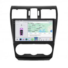 Штатная магнитола Lesko для Subaru Impreza IV Рестайлинг 2014-2016 экран 9" 4/64 QLED CarPlay 4G Wi-Fi GPS 360 Prime