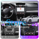 Штатная магнитола Lesko для Subaru Impreza IV Рестайлинг 2014-2016 экран 9" 4/64 QLED CarPlay 4G Wi-Fi GPS 360 Prime