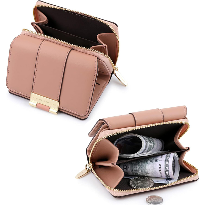 Женский кошелек EASTERN STAR C319-2B для купюр и карт на молнии с застёжкой повседневный Pink