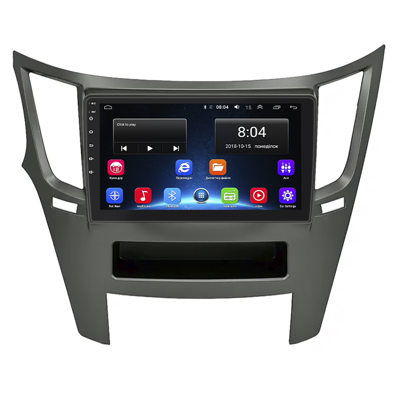 Штатная магнитола Lesko для Subaru Legacy V Рестайлинг 2012-2014 экран 9" 2/32Gb Wi-Fi GPS Base