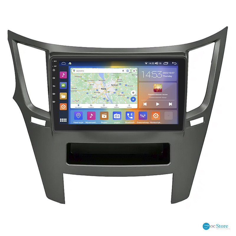 Штатная магнитола Lesko для Subaru Legacy V Рестайлинг 2012-2014 экран 9" 2/32Gb CarPlay 4G Wi-Fi GPS Prime