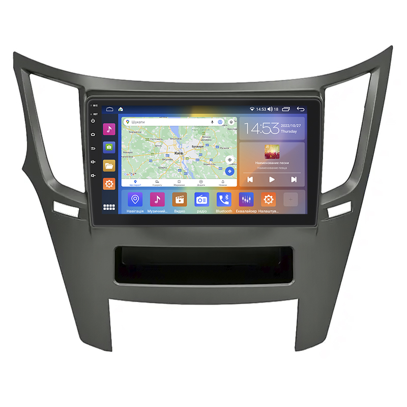 Штатная магнитола Lesko для Subaru Legacy V Рестайлинг 2012-2014 экран 9" 4/64Gb CarPlay 4G Wi-Fi GPS Prime