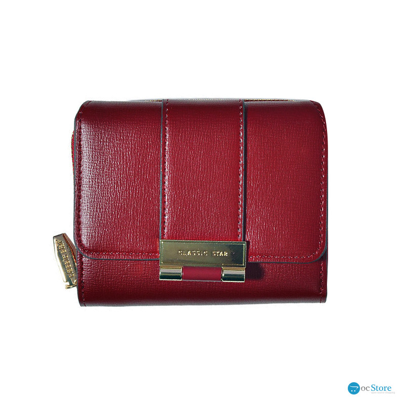 Женский кошелек EASTERN STAR C319-2B для купюр и карт на молнии с застёжкой повседневный Red