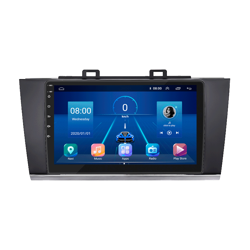 Штатная магнитола Lesko для Subaru Legacy VI 2014-2017 экран 9" 2/32Gb Wi-Fi GPS Base