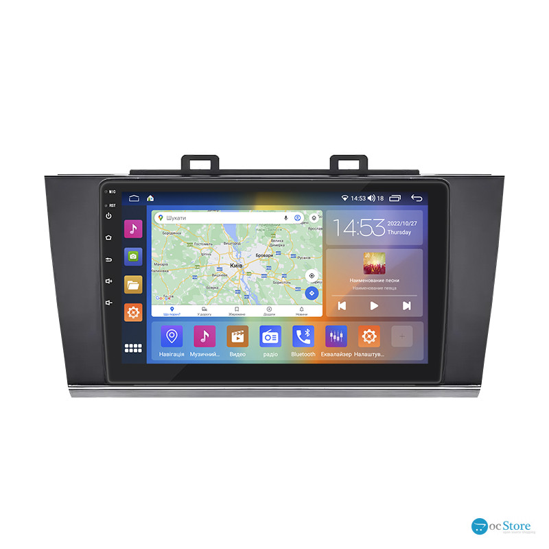 Штатная магнитола Lesko для Subaru Legacy VI 2014-2017 экран 9" 4/64Gb CarPlay 4G Wi-Fi GPS Prime