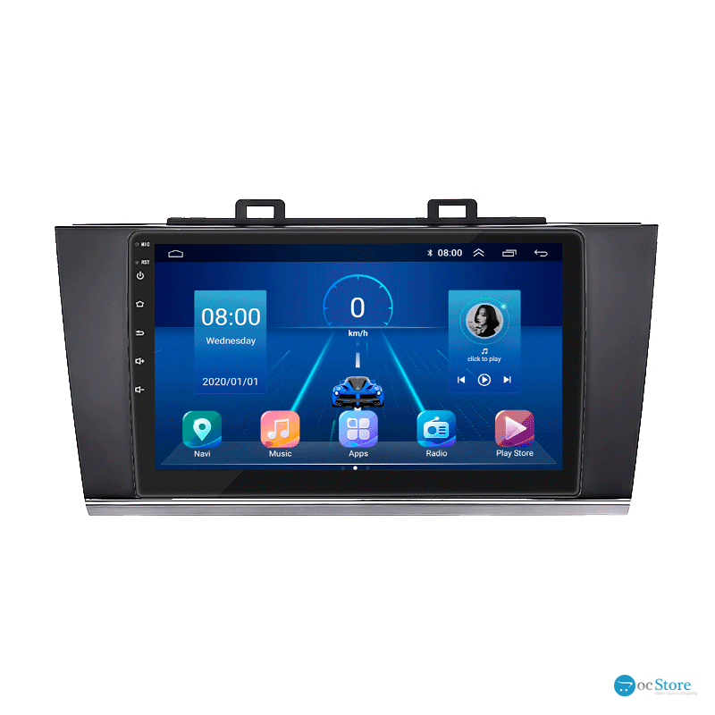 Штатная магнитола Lesko для Subaru Legacy VI 2014-2017 экран 9" 2/32Gb 4G Wi-Fi GPS Top