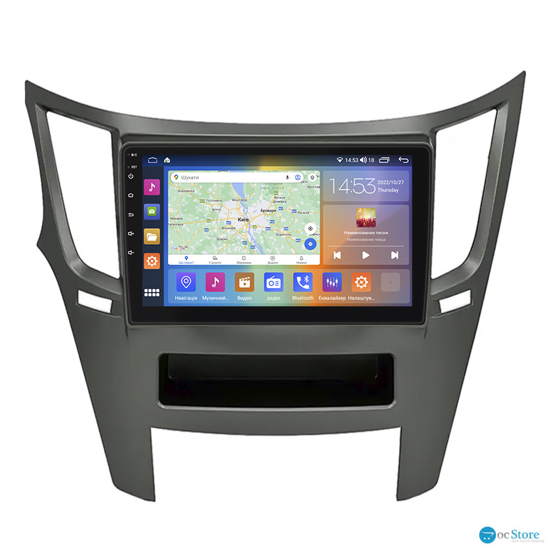 Штатная магнитола Lesko для Subaru Outback IV Рестайлинг 2012-2014 экран 9" 2/32Gb CarPlay 4G Wi-Fi GPS Prime