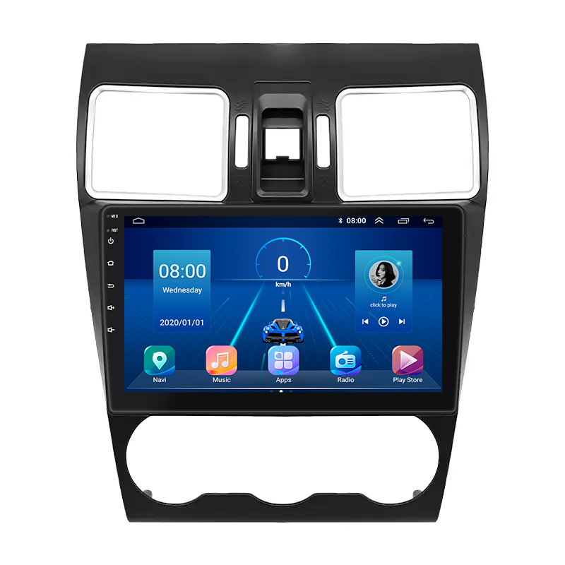 Штатная магнитола Lesko для Subaru WRX I 2014-2017 экран 9" 4/64Gb 4G Wi-Fi GPS Top