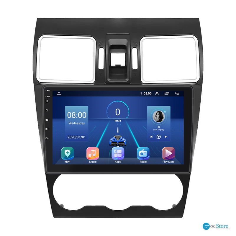 Штатная магнитола Lesko для Subaru XV I 2011-2016 экран 9" 2/32Gb 4G Wi-Fi GPS Top