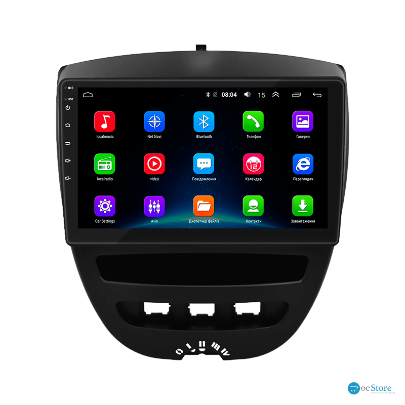 Штатная магнитола Lesko для Toyota Aygo I Рестайлинг 2 2012-2014 экран 10" 2/32Gb Wi-Fi GPS Base