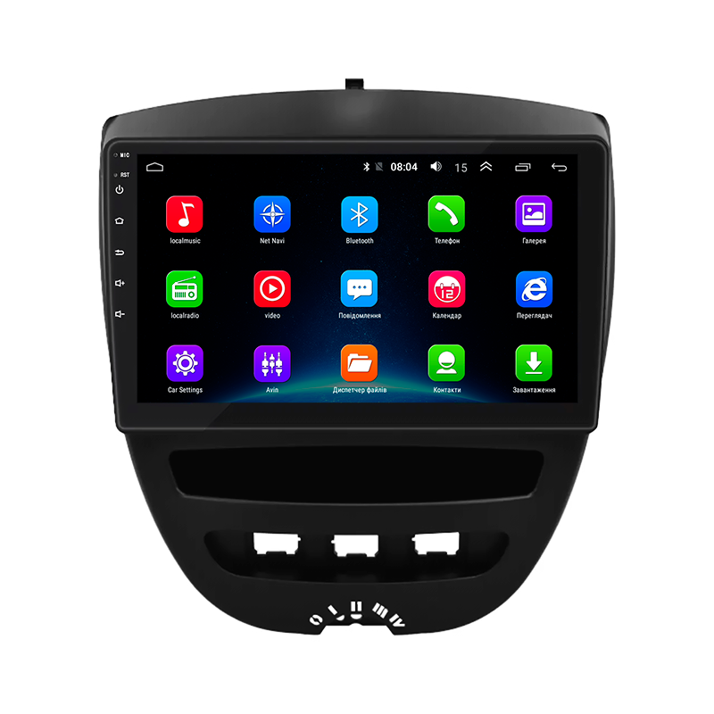 Штатная магнитола Lesko для Toyota Aygo I Рестайлинг 2 2012-2014 экран 10" 2/32Gb Wi-Fi GPS Base