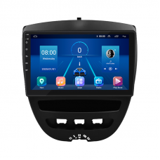 Штатная магнитола Lesko для Toyota Aygo I Рестайлинг 2 2012-2014 экран 10" 2/32Gb 4G Wi-Fi GPS Top