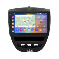 Штатная магнитола Lesko для Toyota Aygo I Рестайлинг 2009-2012 экран 10" 2/32Gb CarPlay 4G Wi-Fi GPS Prime