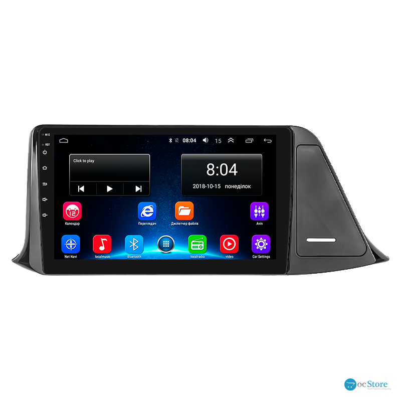 Штатная магнитола Lesko для Toyota C-HR I 2016-2019 экран 9" 2/32Gb Wi-Fi GPS Base