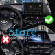 Штатная магнитола Lesko для Toyota C-HR I Рестайлинг 2019-н.в. экран 9" 1/16Gb Wi-Fi GPS Base