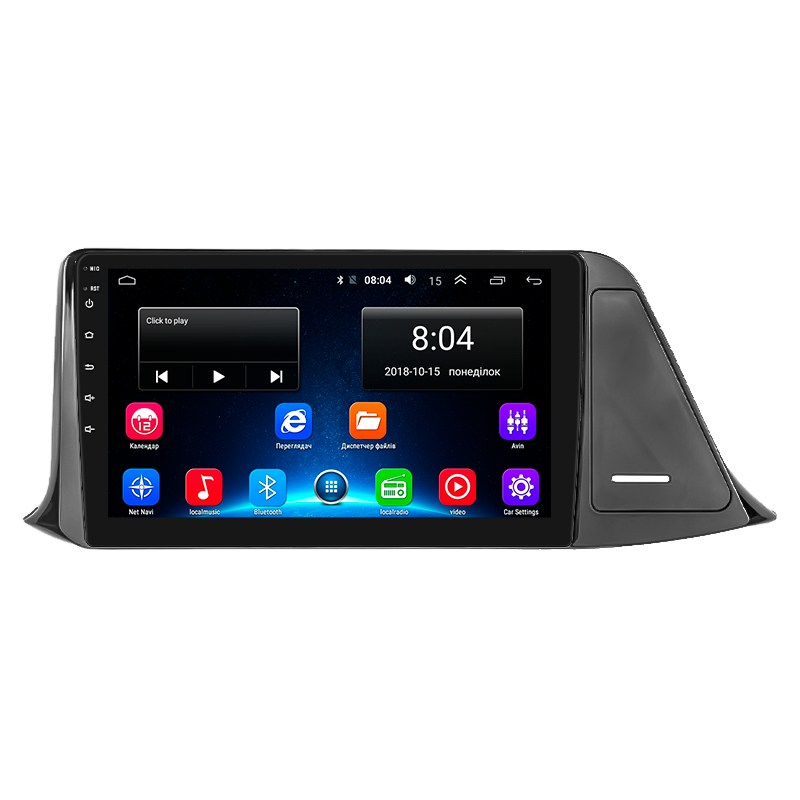 Штатная магнитола Lesko для Toyota C-HR I Рестайлинг 2019-н.в. экран 9" 2/32Gb Wi-Fi GPS Base