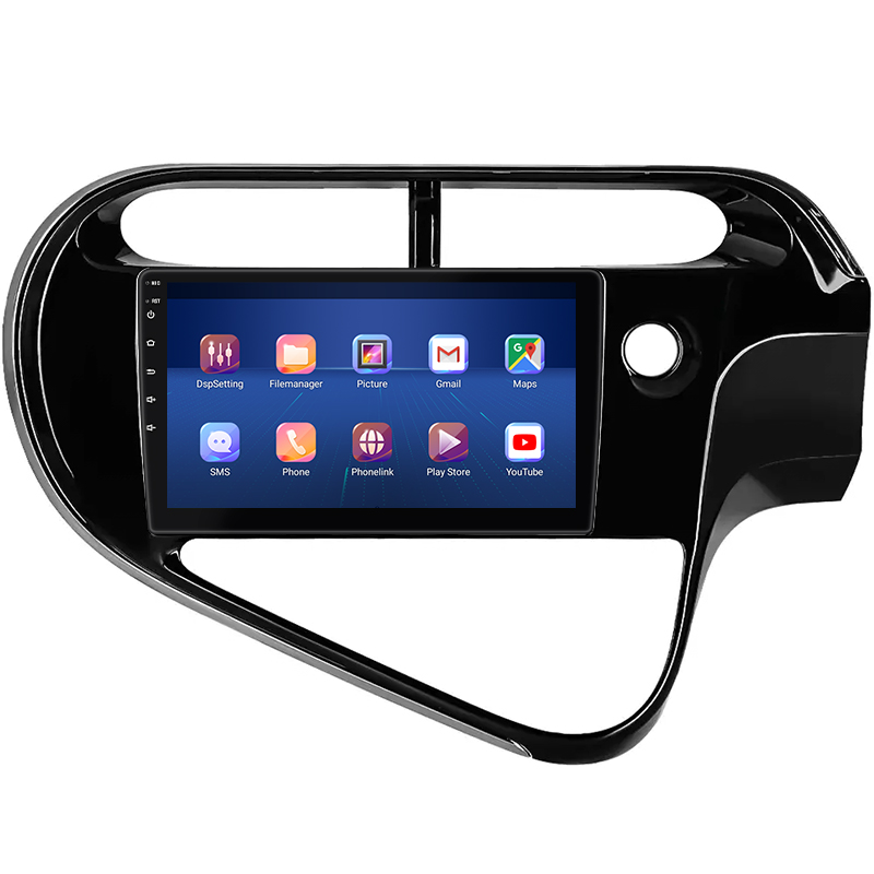 Штатная магнитола Lesko для Toyota Prius c I Рестайлинг 2015-н.в. экран 9" 4/32Gb 4G Wi-Fi GPS Top