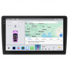 Штатная магнитола Lesko для Volkswagen Eos I Рестайлинг 2010-2015 экран 10" 4/64 QLED CarPlay 4G Wi-Fi GPS 360 Prime