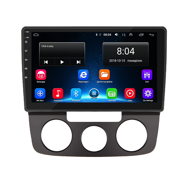 Штатная магнитола Lesko для Volkswagen Jetta V 2005-2011 экран 10" 2/32Gb Wi-Fi GPS Base