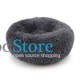 Лежак пуфик для котов собак круглый 552201 L Dark Grey