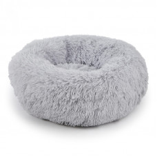 Лежак пуфик для котов собак круглый 552201 L Grey