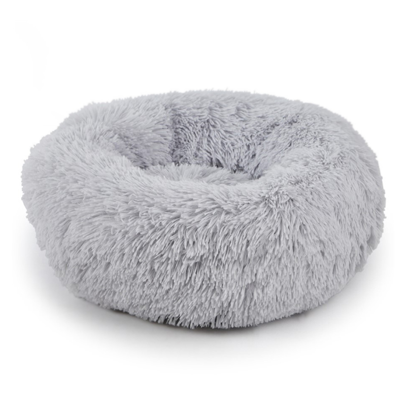 Лежак пуфик для котов собак круглый 552201 L Grey