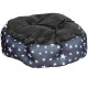Лежак для котов собак круглый SY-2022-1208 Blue Stars L 60*18 см