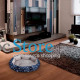 Лежак для котов собак круглый SY-2022-1208 Blue Stars M (50*18 см)