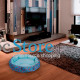 Лежак для котов собак круглый SY-2022-1208-97 Blue Owl M (50*18 см)