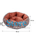 Лежак для котов собак круглый SY-2022-1208-97 Leopard M (50*18 см)