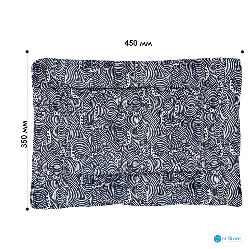 Лежак для домашнего животного для котов и собак Taotaopets 563301 Blue Waves S
