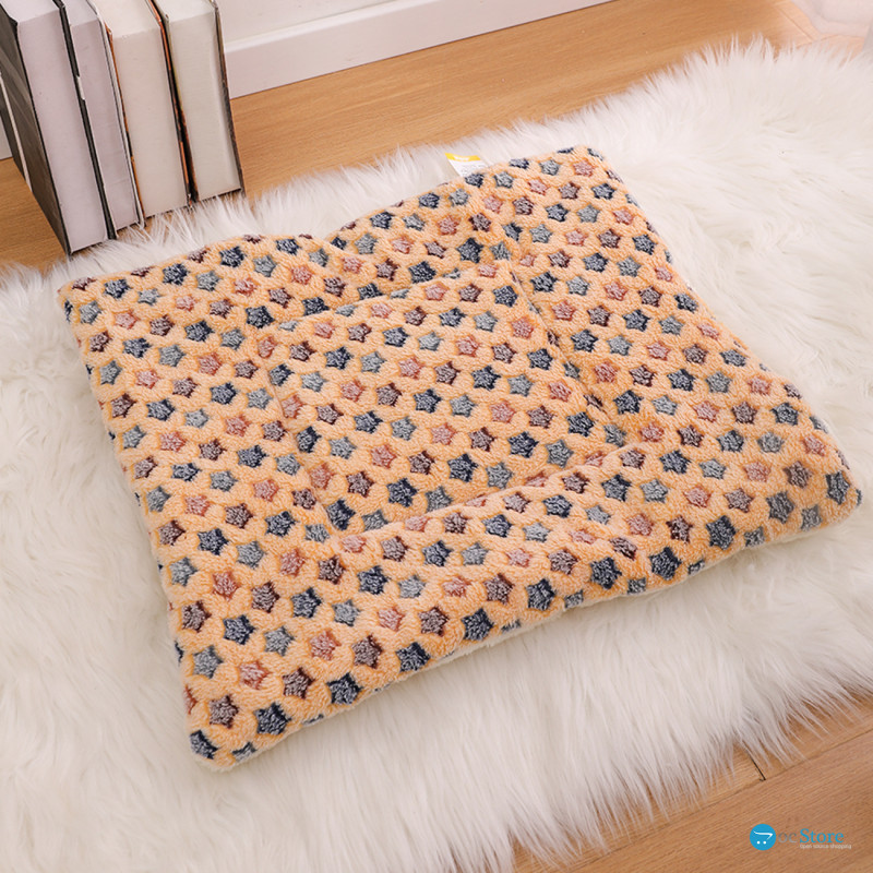 Лежак для домашнего животного для котов и собак Taotaopets 573301 Yellow Stars L