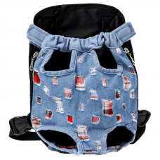 Рюкзак- кенгуру для животных DT834 Jeans ragged M