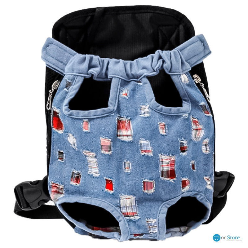 Рюкзак- кенгуру для животных DT834 Jeans ragged S