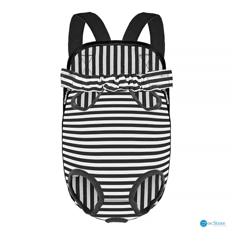 Рюкзак-кенгуру для животных DT834 Strip Black + White L