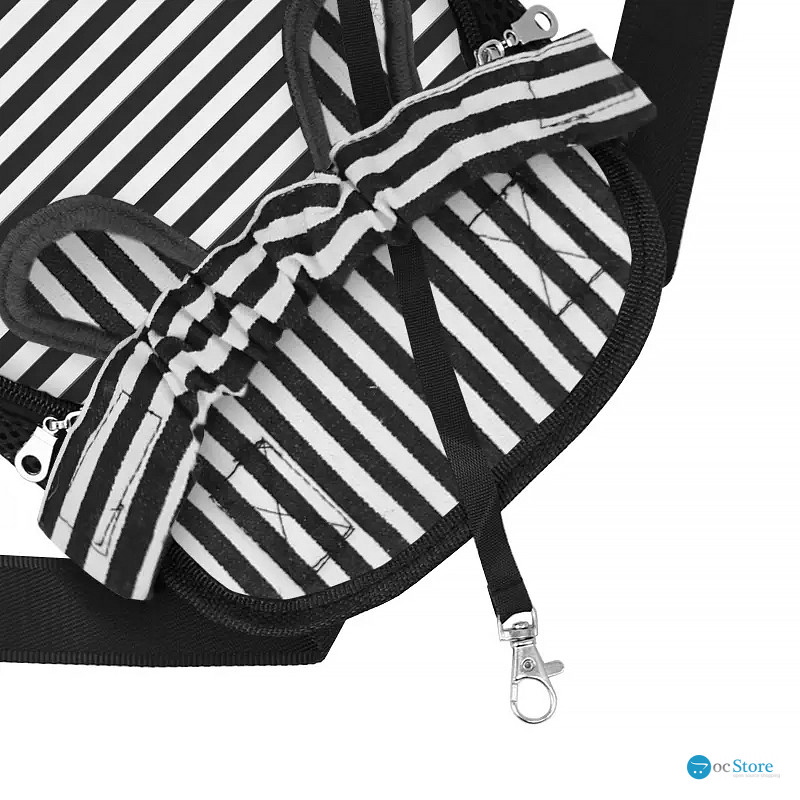 Рюкзак-кенгуру для животных DT834 Strip Black + White M