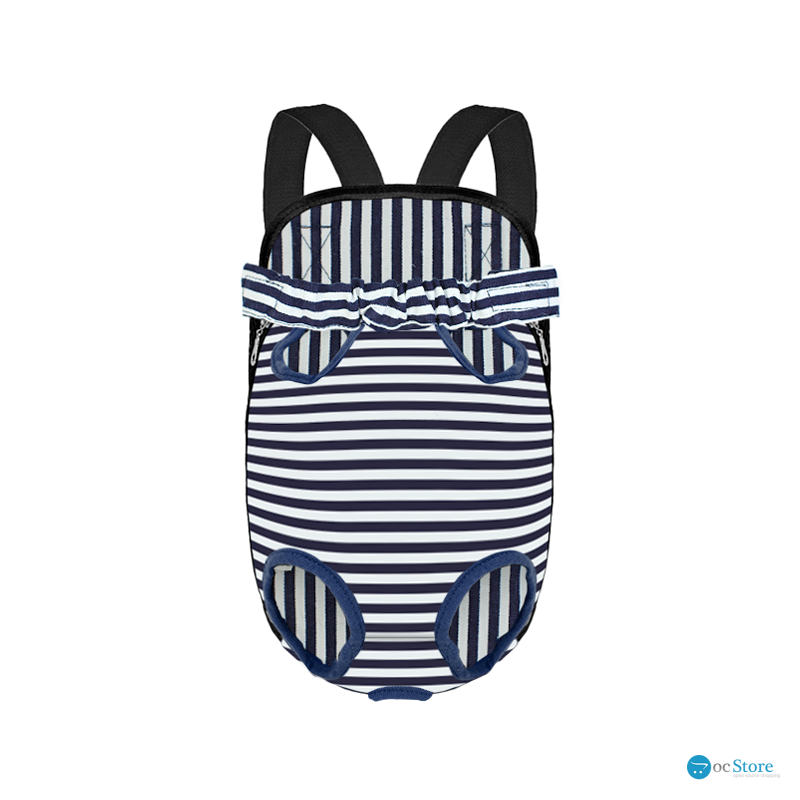 Рюкзак-кенгуру для животных DT834 Strip Dark Blue + White M