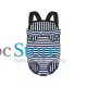 Рюкзак-кенгуру для животных DT834 Strip Dark Blue + White M