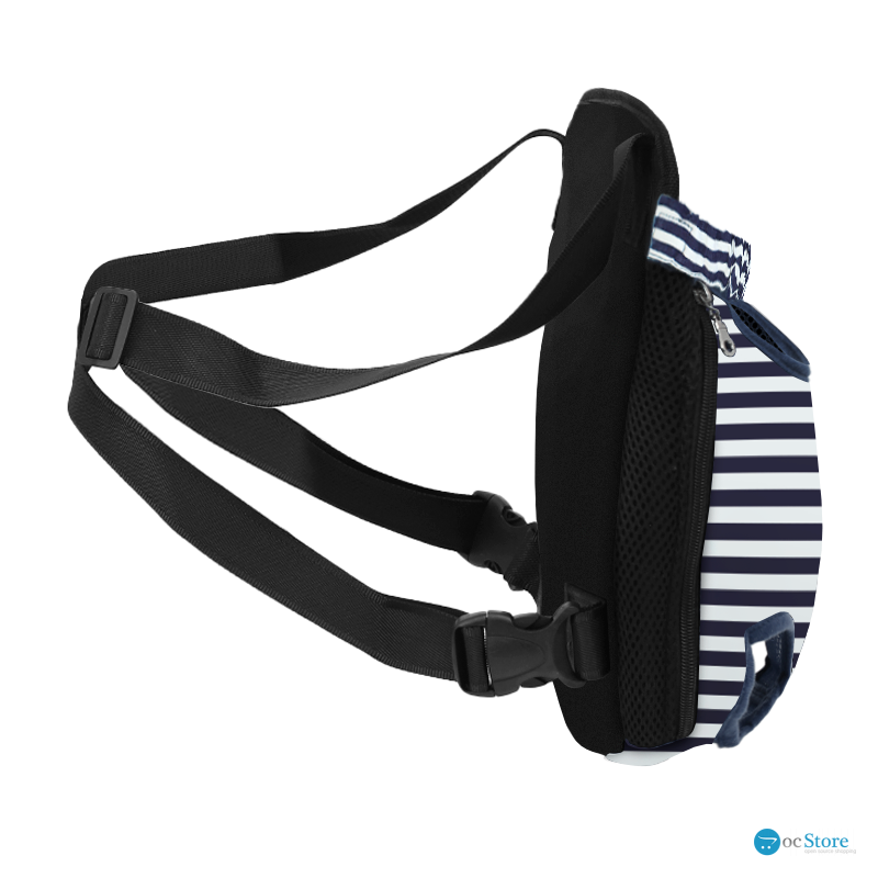 Рюкзак-кенгуру для животных DT834 Strip Dark Blue + White M