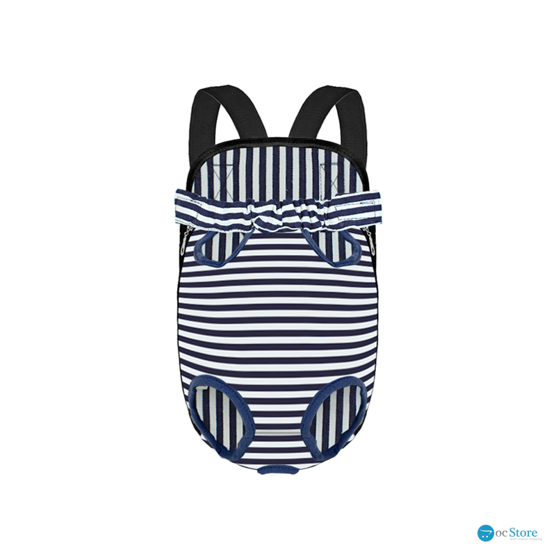 Рюкзак-кенгуру для животных DT834 Strip Dark Blue + White S