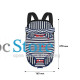 Рюкзак-кенгуру для животных DT834 Strip Dark Blue + White S