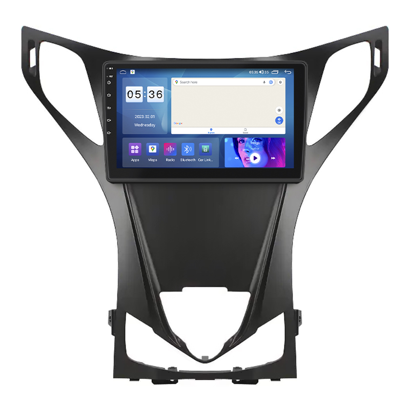 Штатная магнитола Lesko для Hyundai Azera II 2011-2014 экран 9" 4/64Gb CarPlay 4G Wi-Fi GPS Prime