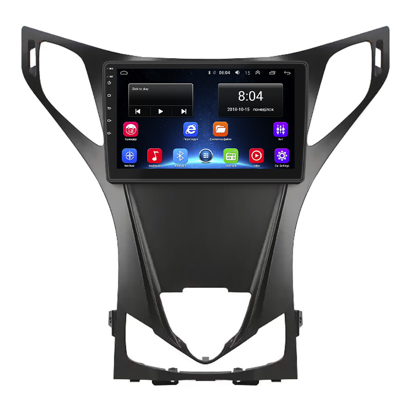 Штатная магнитола Lesko для Hyundai Grandeur V 2011-2014 экран 9" 2/32Gb Wi-Fi GPS Base