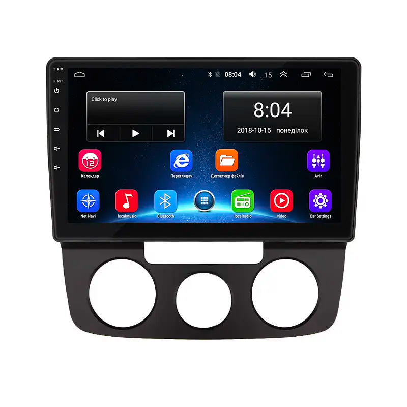 Штатная магнитола Lesko для Volkswagen Golf V Manual AC 2003-2008 экран 10" 2/32Gb Wi-Fi GPS Base